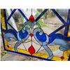 Image 3 : Vintage stained glass window, ready for frame. 23.5” X 23.5”