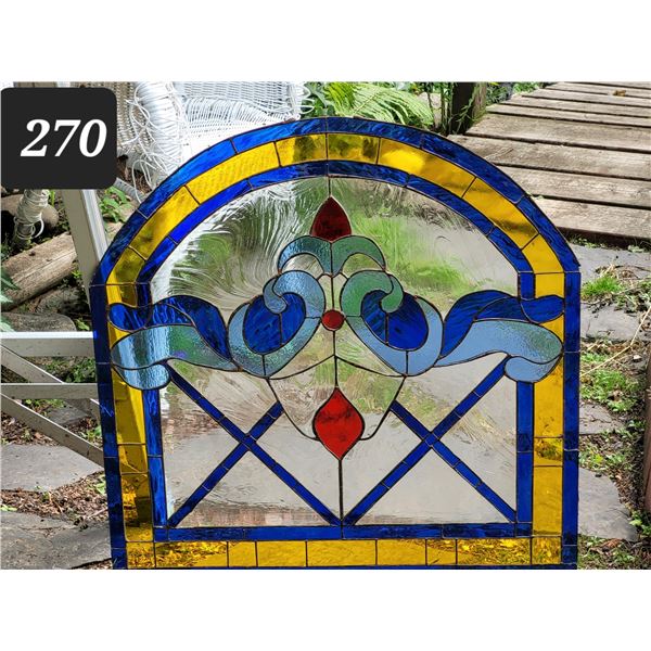 Matching stained glass window top to #269  23.5” X 23.5”