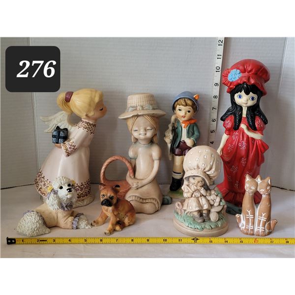 Indoor/ outdoor ceramic ornaments.