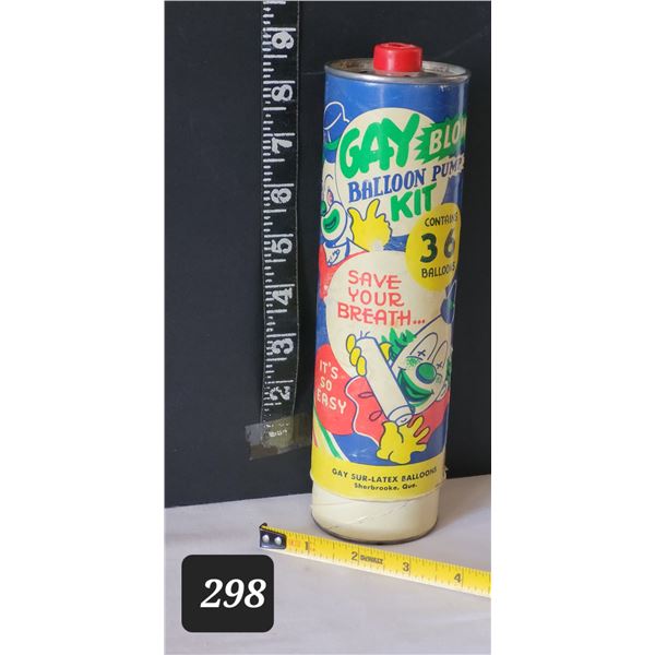 Rare 1940's-50's Gay Blow balloon pump. Sherbrook Quebec.