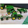 Image 3 : Ertl John Deere Farm. Buildings, fences, animals & metal machinery toys.
