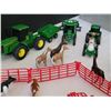 Image 8 : Ertl John Deere Farm. Buildings, fences, animals & metal machinery toys.