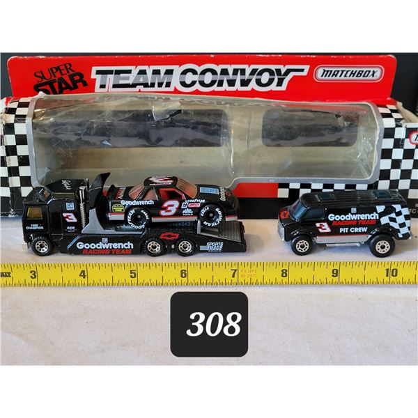 Matchbox Dale Earnhardt  Team Convoy boxed set. 1991 National Champion. (Thailand)