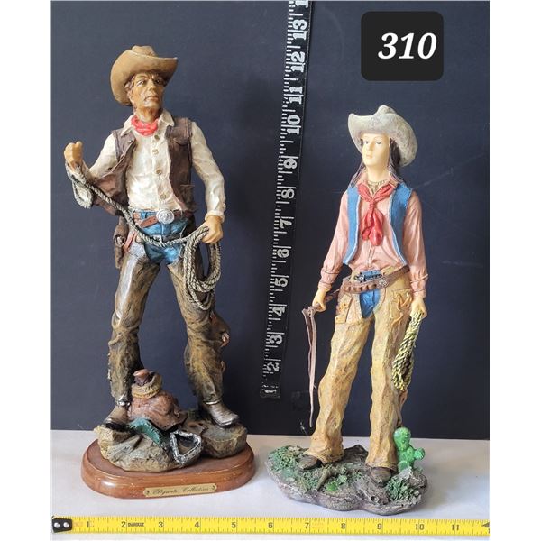 Western Statues. Male from Elegante collection, depicting early american ranchers