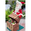 Image 3 : Vintage, electric Santa treasure chest. Opens & closes.