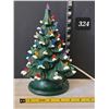 Image 1 : 10” tall ceramic, lighted holiday tree.