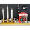 Image 1 : Christmas candles & newer Bubble lites.
