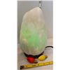 Image 2 : Salt rock lamp with bulbs for colour effects.