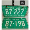 Image 1 : Sask plates 1965 & 1969