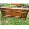 Image 2 : Early to mid century 48” bed.  Head & foot boards possibly walnut, with metal rails.