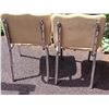 Image 3 : Mid century chrome, padded children chairs.