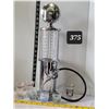 Image 1 : Bar Butler gas pump alcohol dispenser with midcentury shot glasses.