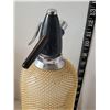 Image 2 : Vintage Merkuria (seltzer) bottle with gold wire mesh. Popular in the 1920's-'30's before carbonated