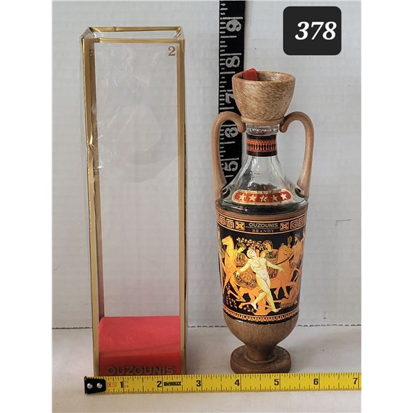 Collector Ouzounis Brandy bottle. (Greece)