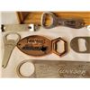 Image 2 : Labatt's Club mirror with new & vintage advertising bottle openers.