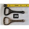 Image 1 : Antique cast iron English Crown bottle openers.
