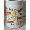 Image 2 : Vintage stubby Pilsner beer bottle & rabbit (white) stein.