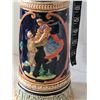 Image 3 : Vintage stoneware, German musical lidded beer stein. Tankard Auf Wiedersehn.