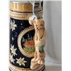 Image 4 : Vintage stoneware, German musical lidded beer stein. Tankard Auf Wiedersehn.