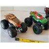 Image 2 : Monster Trucks. Ninja turtle, VW van, Hot wheels bus & mutt.