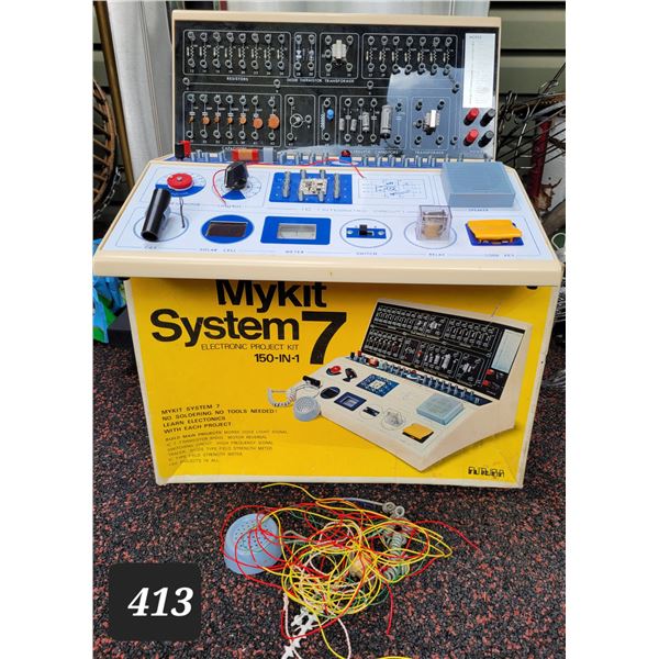 My Kit System 7. Builds 150 projects. eg. Morse code light signal. Needs wiring repair.