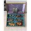Image 3 : Earring case & jewelry contents.