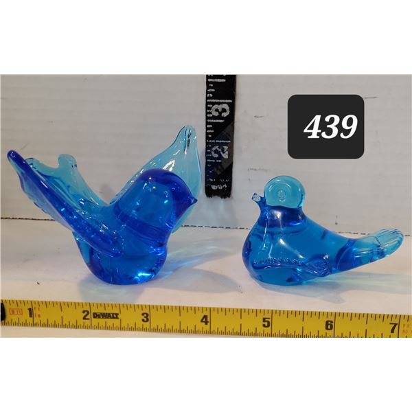 Vintage Titan art glass, soaring birds of happiness.