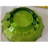 Image 3 : Vintage uranium glass shaker & other green glass.