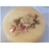 Image 3 : Mid century alabaster hand painted keepsake box with hinged lid. Italy