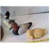 Image 2 : 1991 Wetherbee Carved hunter figure & 3 ducks
