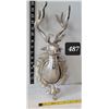 Image 1 : Silver wall mount deer bust.