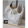 Image 1 : Large paper mache Rhino head wall decor. Handmade in Haiti.