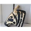 Image 4 : Zebra head paper mache wall decor. Handmade in Haiti.