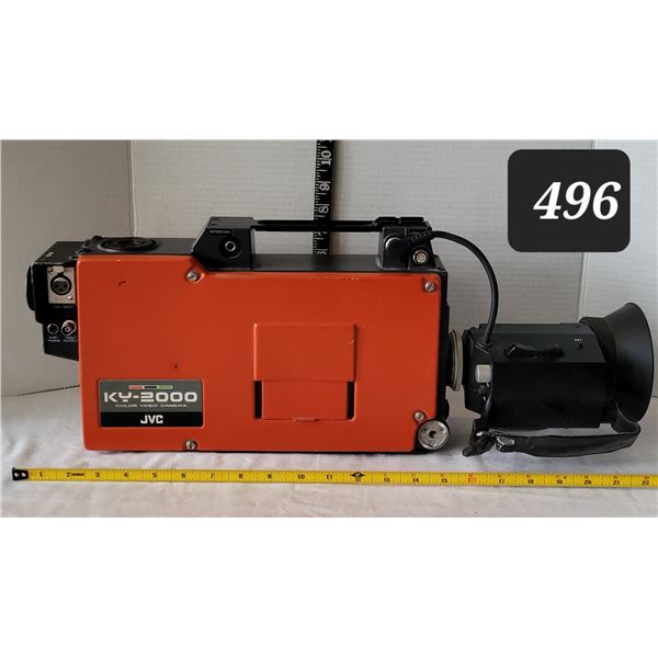 Vintage large JVC KY-2000 colour video camera (Japan)