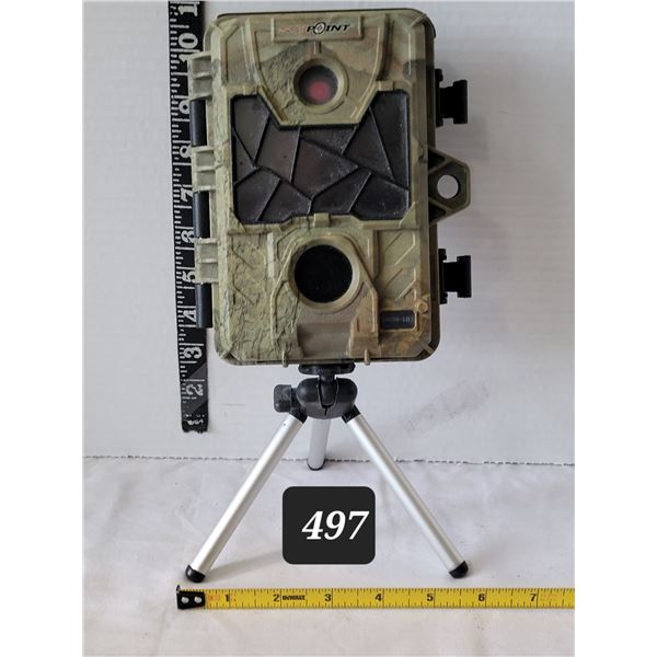 Spy Point trail camera & stand.