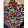 Image 2 : USB light up Marvel sign & fleece Marvel action figure blanket.