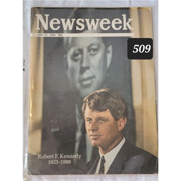 Robert F. Kennedy June 17, 1968. Newsweek