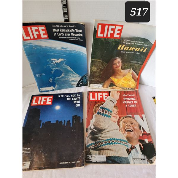4- 1965 Life Magazines.