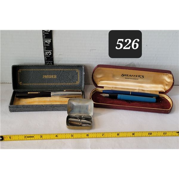Vintage Sheaffer's fountain pens & nibs.