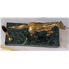 Image 2 : Brass horse desk pen holder on granite base.