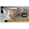 Image 1 : Vintage Ridgeway Staffordshire hand painted “Winky Eye” tea cup. Male.