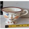 Image 2 : Vintage Ridgeway Staffordshire hand painted “Winky Eye” tea cup. Male.