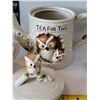 Image 2 : 1977 Tea for two owl teapot with head & tail mugs. Japan.