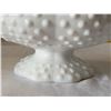 Image 4 : Heavy vtg. Fenton hobnail, centre piece pedestal candle holder (various sizes)
