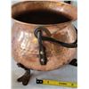 Image 4 : Copper & wrought iron caldron.
