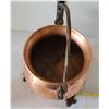 Image 5 : Copper & wrought iron caldron.