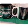 Image 4 : Saskatchewan Roughrider mugs, bank, flag & bandana.