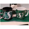 Image 5 : Saskatchewan Roughrider mugs, bank, flag & bandana.