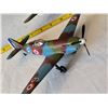 Image 2 : Hard cover airplane history book with 3 WW2 models.