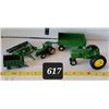 Image 1 : Ertl John Deere tractors and machinery.